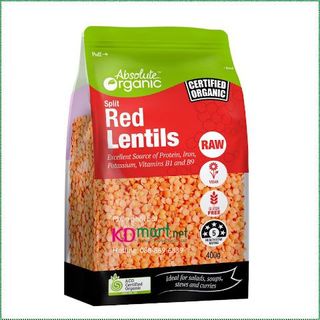 Đậu lăng đỏ Absolute Organic - Túi 400gr