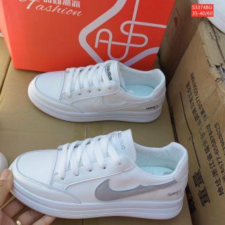 Giày thể thao trắng chất da đẹp S3374