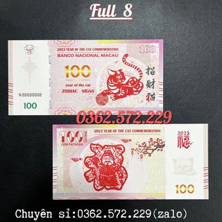 Tiền Con Mèo Macao Số Seri Đẹp Full Bát Quý 1 Đến 9