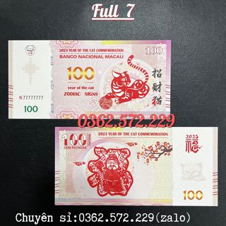 Tiền Con Mèo Macao Số Seri Đẹp Full Bát Quý 1 Đến 9