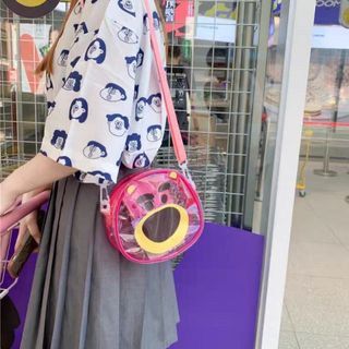 Túi nhựa tròn gấu dâu lotso
