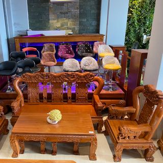 bàn ghế salon gỗ tự nhiên