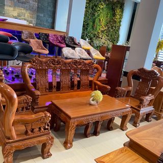 bàn ghế salon gỗ tự nhiên