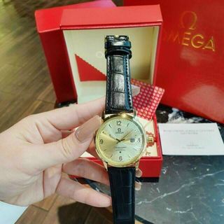 ĐỒNG HỒ OMEGA DÂY DA ĐEN NAM HOT