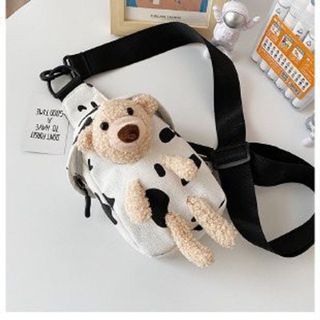 TÚI VẢI ĐEO CHÉO GẤU BÔNG PHONG CÁCH HÀN QUỐC