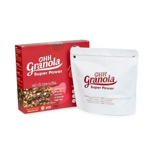 Giảm Cân Ngũ Cốc Tăng Cơ Giàu Năng Lượng Chocolate Đen - Super Power (Ohh - Granola) Tiêu Chuẩn FDA Hoa Kỳ, Hộp 250g