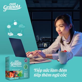 Ohh Granola COMBO 2 hộp Ngũ Cốc dòng SUPER Nutty, Power 250g Tập Gym, Tăng Cơ, Giảm Cân, Ăn Vặt