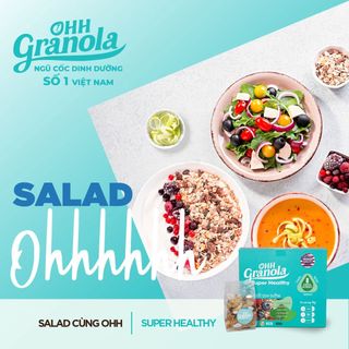 Ohh Granola COMBO 2 hộp Ngũ Cốc dòng SUPER Nutty, Power 250g Tập Gym, Tăng Cơ, Giảm Cân, Ăn Vặt
