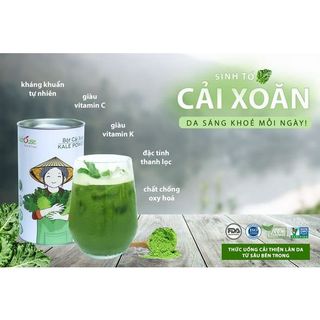 Bột cải xoăn Kale hữu cơ sấy lạnh nguyên chất - Lon Thiếc 120gram - Dalahouse - ANNI GROUP PP CHÍNH HÃNG