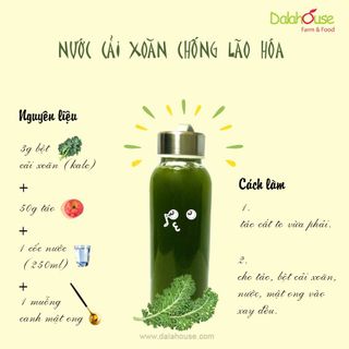 Bột cải xoăn Kale hữu cơ sấy lạnh nguyên chất - Lon Thiếc 120gram - Dalahouse - ANNI GROUP PP CHÍNH HÃNG