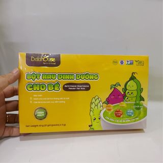 Dalahouse Bột Rau Củ Cho Bé + Bột Rau Củ Thải Độc hữu cơ nguyên chất 100% Hấp thụ tốt, Ăn ngon miệng, Cải thiện tiêu hóa
