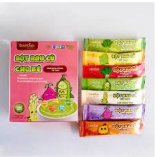 Dalahouse Bột Rau Củ Cho Bé + Bột Rau Củ Thải Độc hữu cơ nguyên chất 100% Hấp thụ tốt, Ăn ngon miệng, Cải thiện tiêu hóa