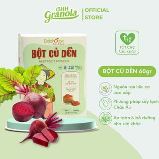 Dalahouse Bột củ dền - Bột rau củ sấy lạnh nguyên chất 100%, tính bổ máu, đẹp da (Gói 50gr) - PP Anni Store