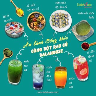 Dalahouse Bột củ dền - Bột rau củ sấy lạnh nguyên chất 100%, tính bổ máu, đẹp da (Gói 50gr) - PP Anni Store