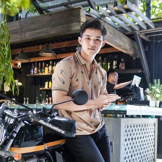 ÁO THUN NAM POLO CỔ BẺ COFFEE