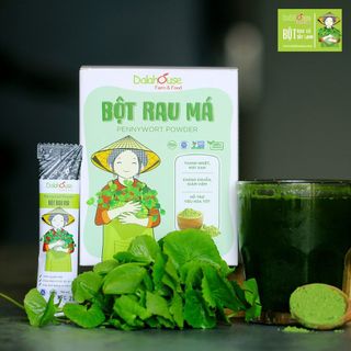 Dalahouse Bột Rau Củ Hữu Cơ Nguyên Chất hộp 60g Cần Tây, Củ Dền, Rau Má, Tía Tô, Diếp Cá, Hoa Đậu Biếc, Lúa Mì, Bó Xôi