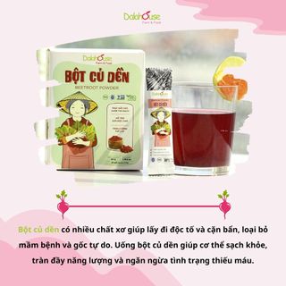 Dalahouse Bột Rau Củ Hữu Cơ Nguyên Chất hộp 60g Cần Tây, Củ Dền, Rau Má, Tía Tô, Diếp Cá, Hoa Đậu Biếc, Lúa Mì, Bó Xôi