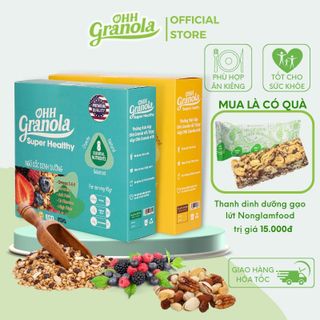 Ngũ Cốc Giảm Cân Ăn Vặt Super Healthy , Supper Nutty, Mix Trái Cây Sấy, Mắc Ca, Hạnh Nhân Hạt Điều Combo 2 hộp