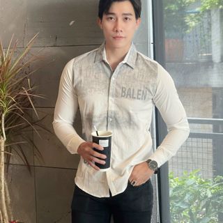 ÁO SƠ MI NAM, ÁO SƠ MI VẢI ĐŨI IN LOANG SO HOT