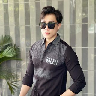 ÁO SƠ MI NAM, ÁO SƠ MI VẢI ĐŨI IN LOANG SO HOT
