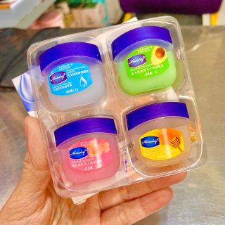 Set dưỡng môi vaseline 4 hủ 4 mùi