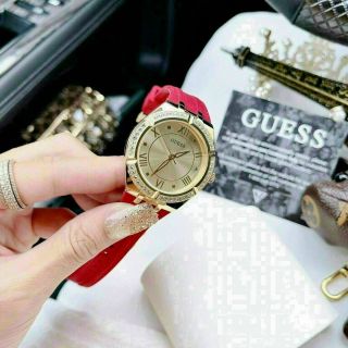 ĐỒNG HỒ GUEES CAO SU ĐỎ NỮ CAO CẤP