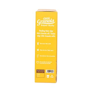 Snack Ăn Liền - Ngũ Cốc Hạt Siêu Dinh Dưỡng Dòng Super Nutty (Ohh Granola) 250g, Phối Trộn 7 Loại Hạt Cao Cấp Theo Tiêu Chuẩn FDA - Hoa Kỳ