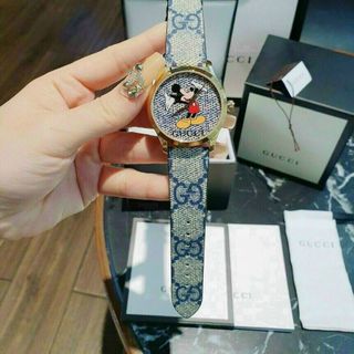 ĐỒNG HỒ NỮ GUCCl MICKEY DA CAO CẤP SALE