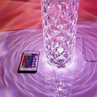 đèn ngủ pha lê 16 mầu