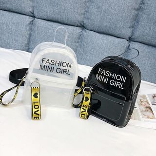 Balo mini nhựa màu trong suốt cá tính