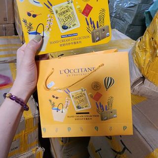 Hộp 5 tuýp kem dưỡng da tay thần thánh L’OCCITANE hộp vàng sang trọng
