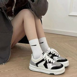 Giày thể thao nữ da mềm phối màu đẹp 10