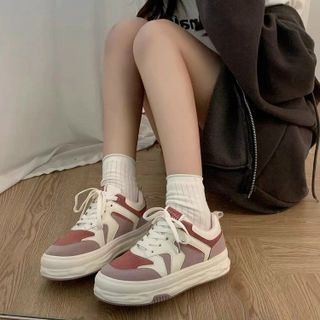 Giày thể thao nữ da mềm phối màu đẹp 10