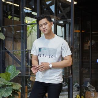 ÁO THUN NAM CỔ TRÒN PERFECT, Cotton Mịn