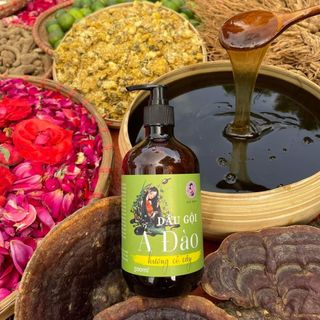 Dầu gội thảo dược Ả đào, bồ kết thiên nhiên cỏ cây giảm rụng, giúp tóc chắc khỏe MỘC NHAN 500ml