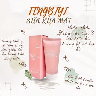 Sữa Rửa Mặt Nhau Thai Cừu Fengbiyi 130g Giúp Sáng Da, Ngừa Lão Hóa