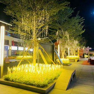 Đèn LED Trang Trí Hình Bông Lúa, Bó 10 Bông Màu Vàng Ấm