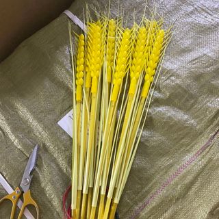 Đèn LED Trang Trí Hình Bông Lúa, Bó 10 Bông Màu Vàng Ấm