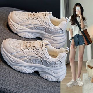 Giày thể thao nữ độn đế siêu cá tính 30