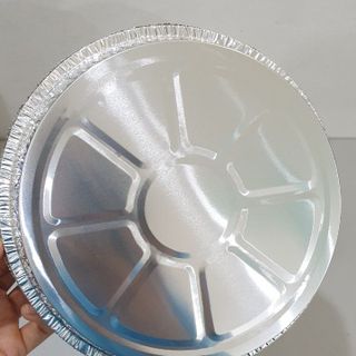 Khay bạc lót nồi chiên không dầu dùng 1 lần, khuôn nướng nhôm tròn làm bánh ngon đủ size