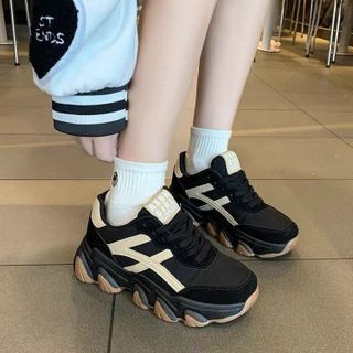 Giày thể thao nữ độn đế chống trượt cá tính 39