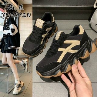 Giày thể thao nữ độn đế chống trượt cá tính 39