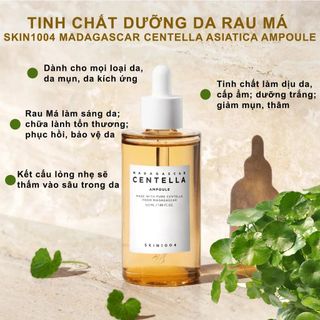 Tinh Chất Rau Má Giảm Mụn Và Làm Dịu Dành Cho Da Nhạy Cảm Skin1004 Madagascar Centella Ampoule