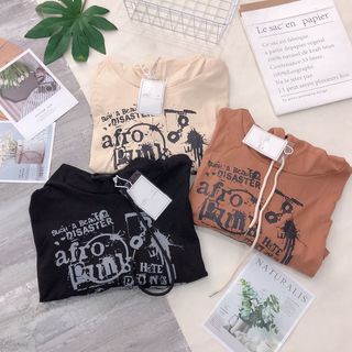 Áo tay dài có nón croptop hàng Qc