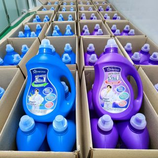 [THÙNG] NƯỚC GIẶT, XẢ CAO CẤP 5 IN 1 3.8KG - SUPER STAR - 4 CAN/THÙNG