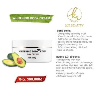 Kem dưỡng da Body Bơ KN Beauty – Body Cream Whitening giá sỉ - giá bán buôn giá sỉ