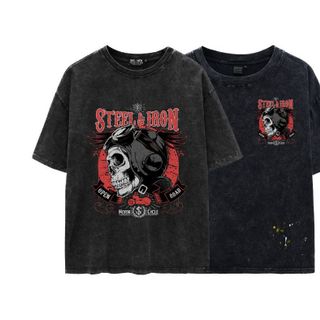 BIGSIZE - Áo thun wash hiệu ứng BB Boiz form bigsize 90kg - 130kg