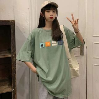 [] Áo Thun Thời Trang Cao Cấp Freesize (38-65Kg) Form rộng Tay lỡ Vải Cotton Thoáng Mát.Mịn không xù (FSO5)