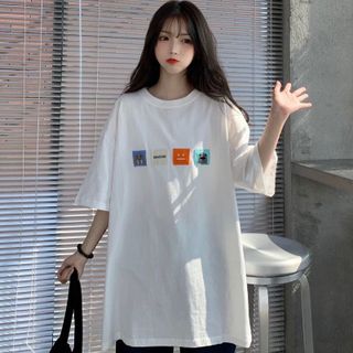 [] Áo Thun Thời Trang Cao Cấp Freesize (38-65Kg) Form rộng Tay lỡ Vải Cotton Thoáng Mát.Mịn không xù (FSO5)