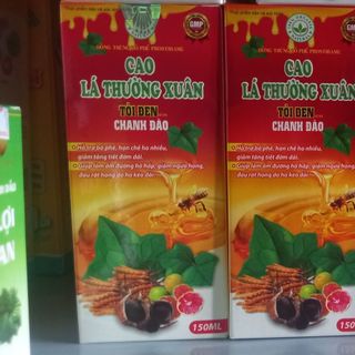 Cao ho lá thường xuân tỏi đen chanh đào